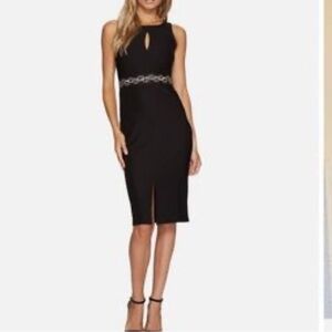 Romeo & Juliet Couture Black Midi Dress